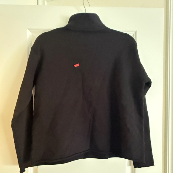 NWOT Frank & Eileen PATRICK Popover Henley fleece Black S - Picture 9 of 10